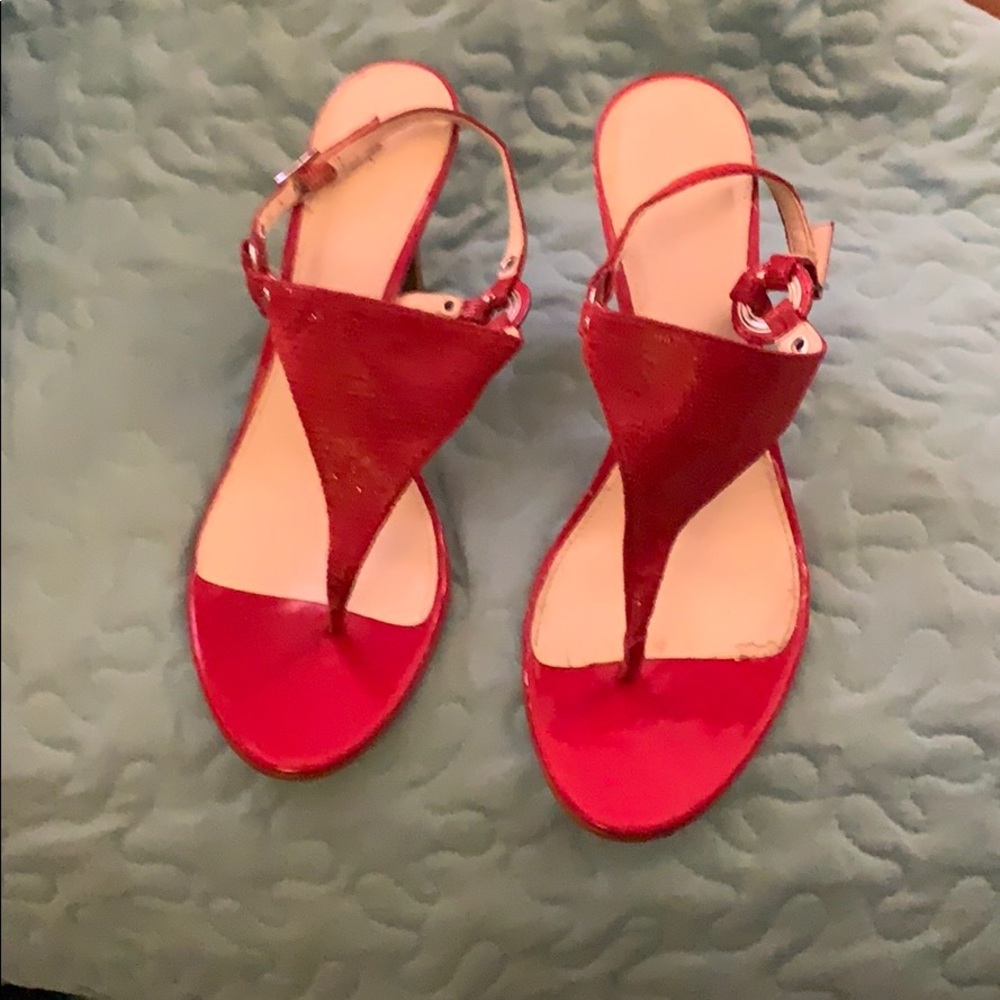 Brand new  Red Calvin Klein sandals